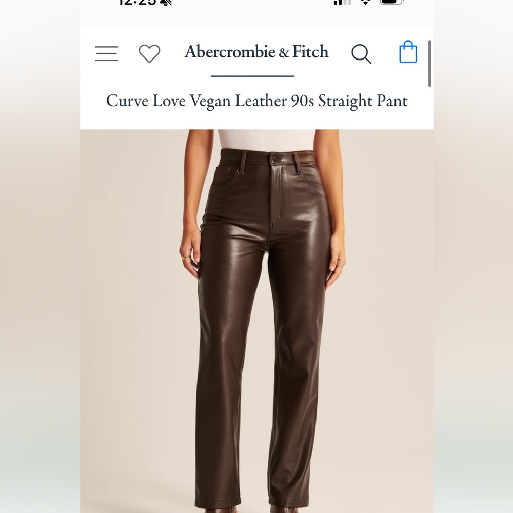 Brand new Abercrombie leather pants